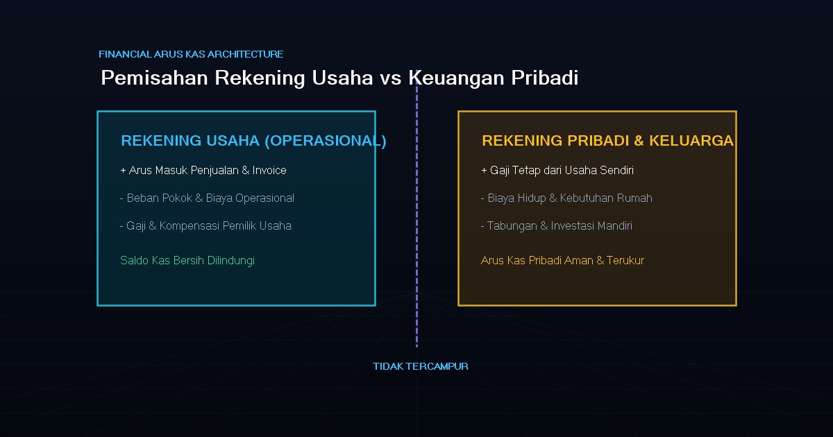 Memisahkan Uang Pribadi dan Uang Usaha: Cara Mencatat Arus Kas yang Sederhana